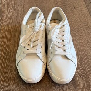 Sam Edelman Classic White Lace-Up Sneakers